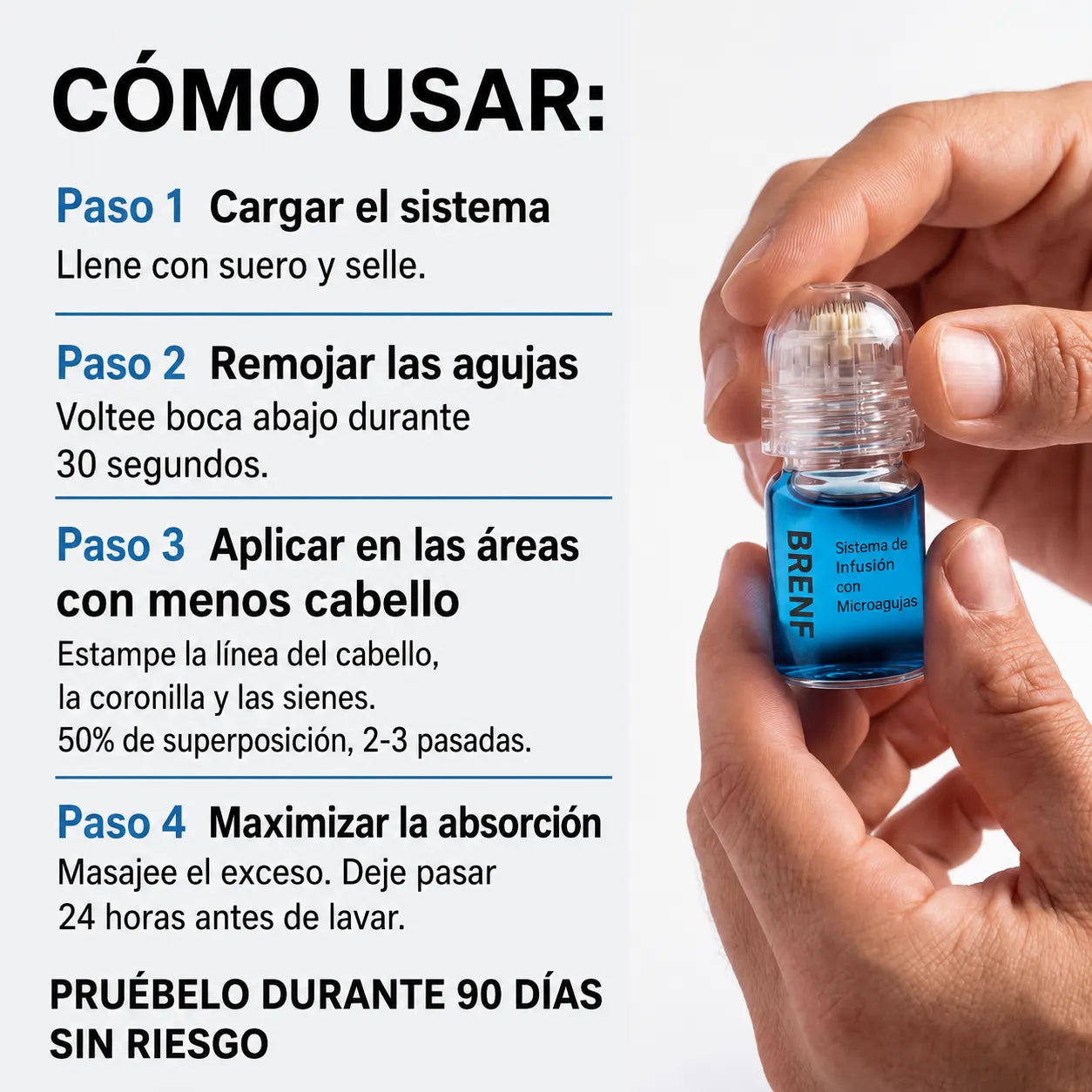 El Sistema de Regeneración Capilar con Infusión de Péptidos Más Potente